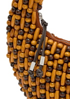 Staud Reef Beaded top Handle bag - Brown - One Size