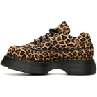 Dr. Martens Beige Buzz 5-Eye Leopard Derbys
