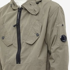 C.P. Company Men's Quarter Zip Anorak in Thyme