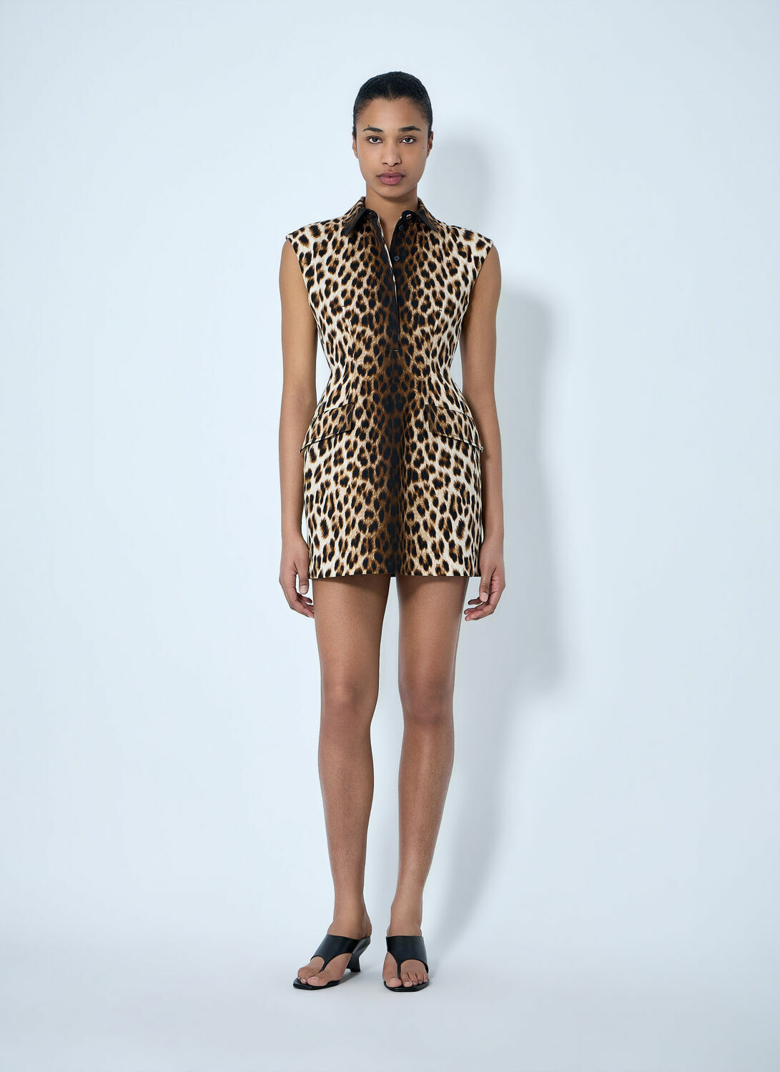 Sportmax Sleeveless Animal Print Dress