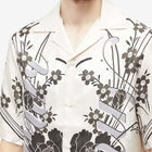 AMIRI Men's Floral Silk Vacation Shirt in Alabaster