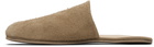 OUR LEGACY Beige Cigarr Slippers