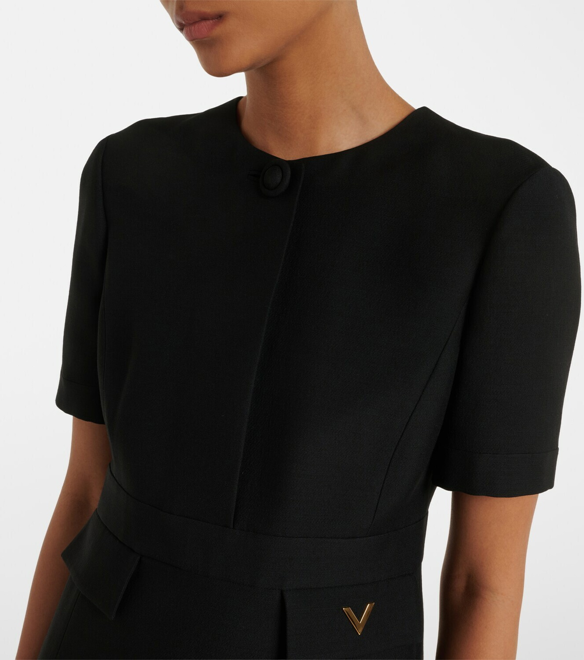 Valentino Crepe Couture VGold minidress