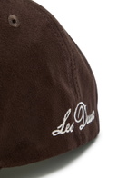 Les Deux Encore Logo-embroidered Faux Suede cap - Dark Brown - One Size