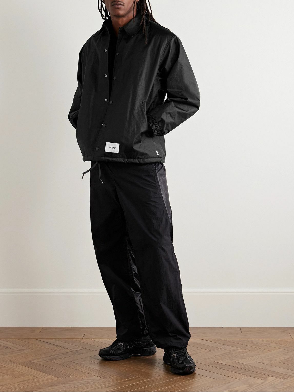 WTAPS - Logo-Appliquéd Padded Nylon Jacket - Black WTAPS