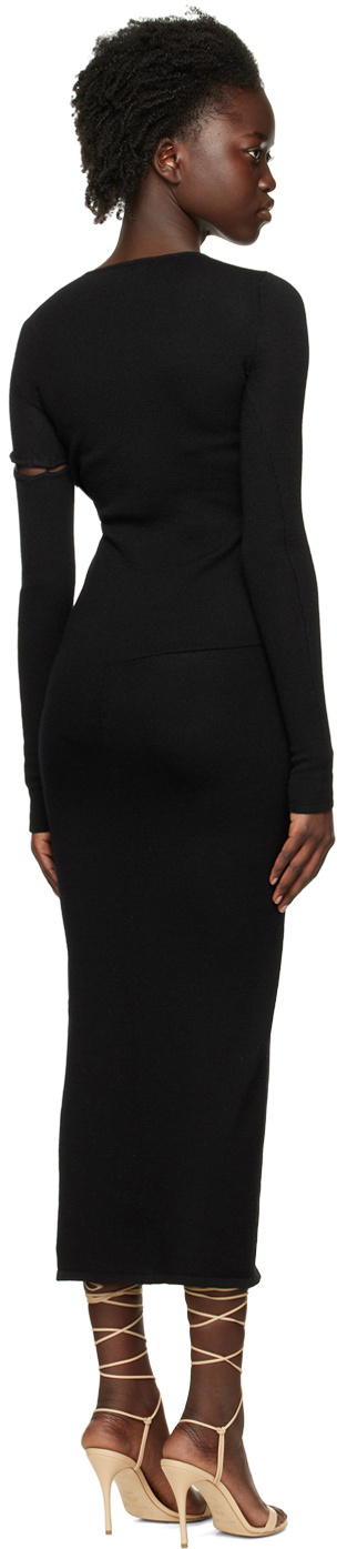 Olēnich Black Cut-Out Maxi Dress
