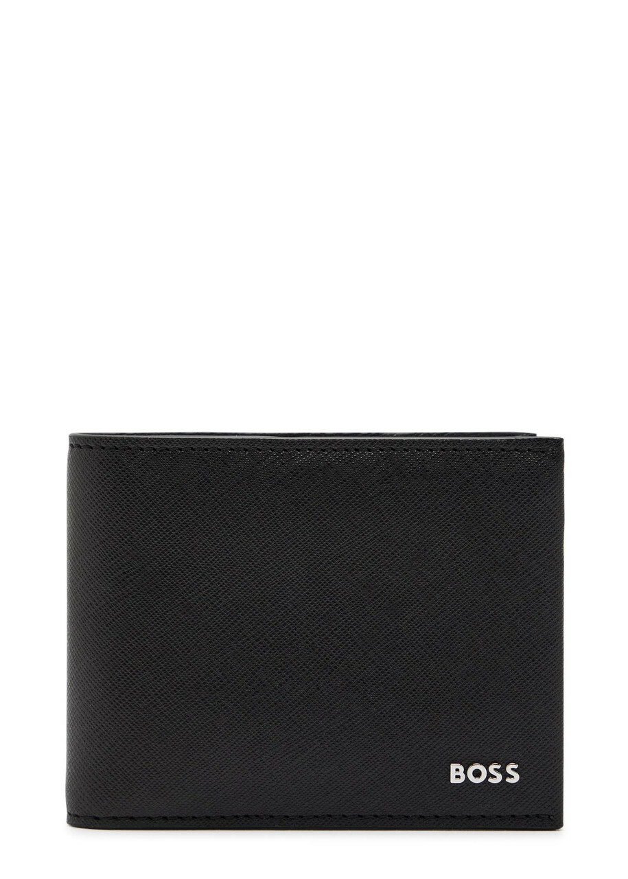 Boss Northon Saffiano Leather Wallet - Black - One Size