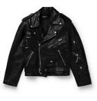 Enfants Riches Déprimés - Logo-Print Leather Jacket - Black