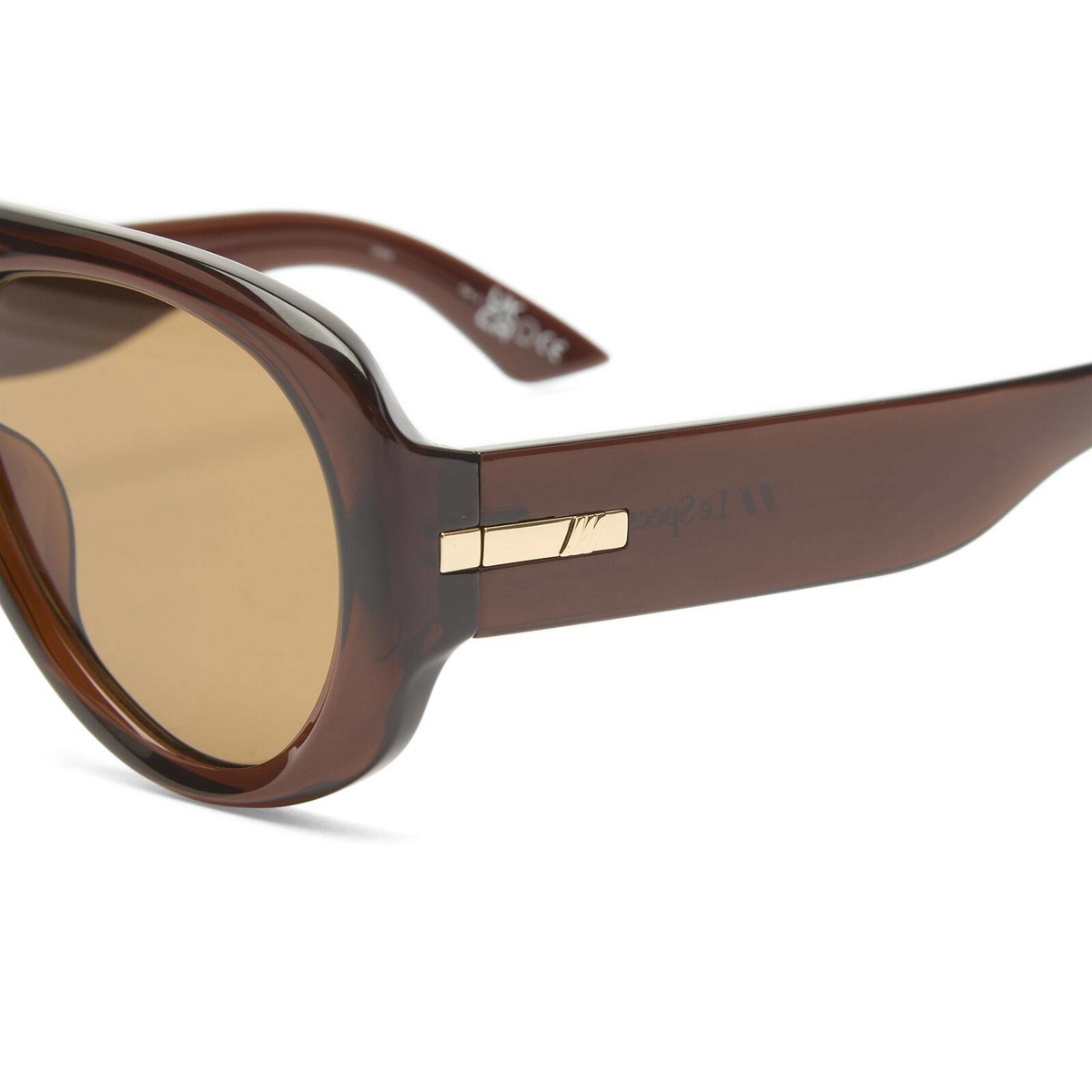 Le Specs Women's Dream Boat Sunglasses in Coco/Light Brown Mono 