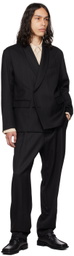 AFTER PRAY Black Shawl Lapel Blazer