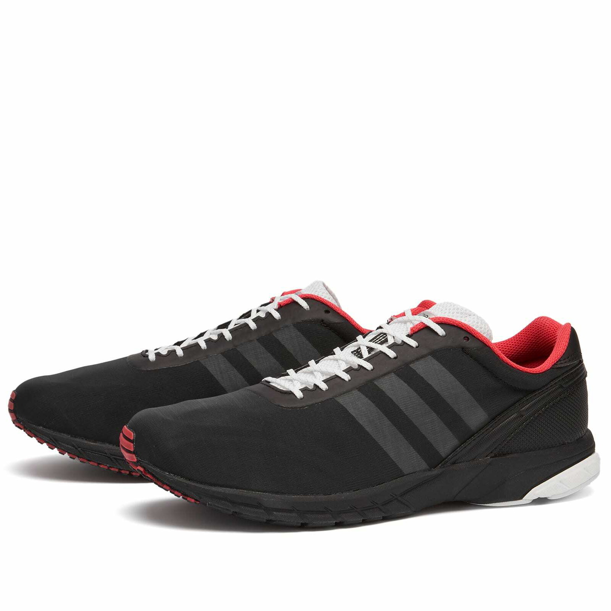 Adidas Adizero Adios OG Sneaker in Core Black/Ftwr White/Bright Red