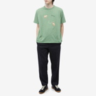 Bode Men's Tiny Zoo T-Shirt in Ivy