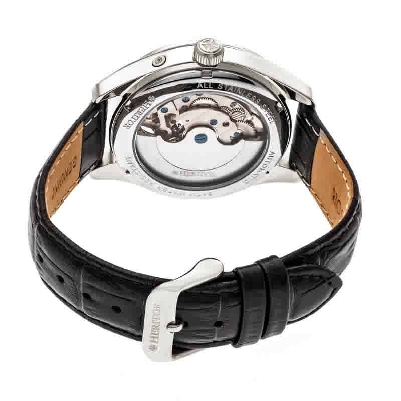 Heritor Sebastian Automatic White Dial Mens Watch HR6901