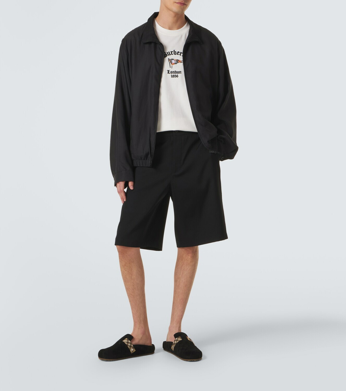 Burberry Embroidered cotton jersey T-shirt