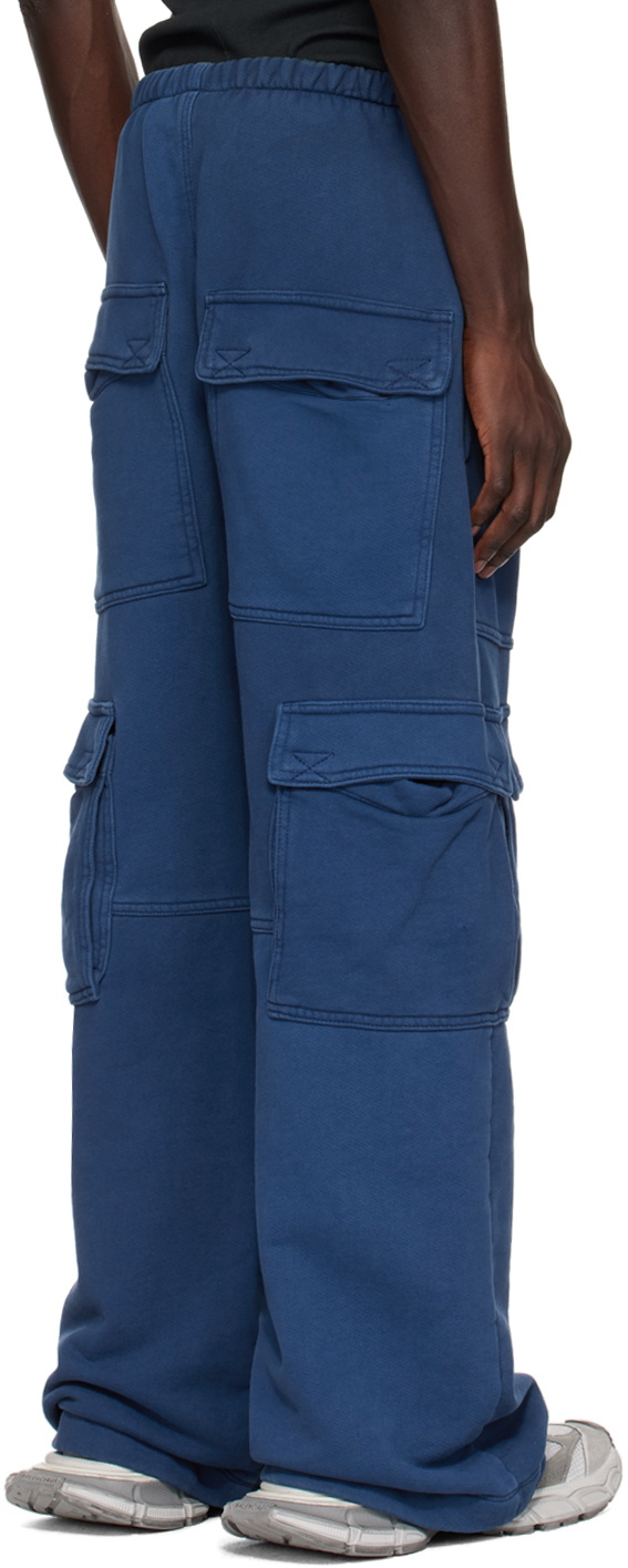 GREG ROSS Navy Cargo Lounge Pants