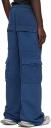 GREG ROSS Navy Cargo Lounge Pants