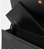 Saint Laurent - Uptown leather wallet on chain