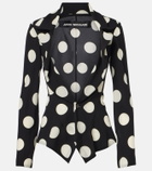 Junya Watanabe Polka-dot georgette blazer