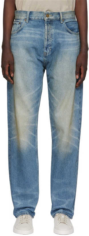 Photo: Fear of God ESSENTIALS Blue Faded Jeans