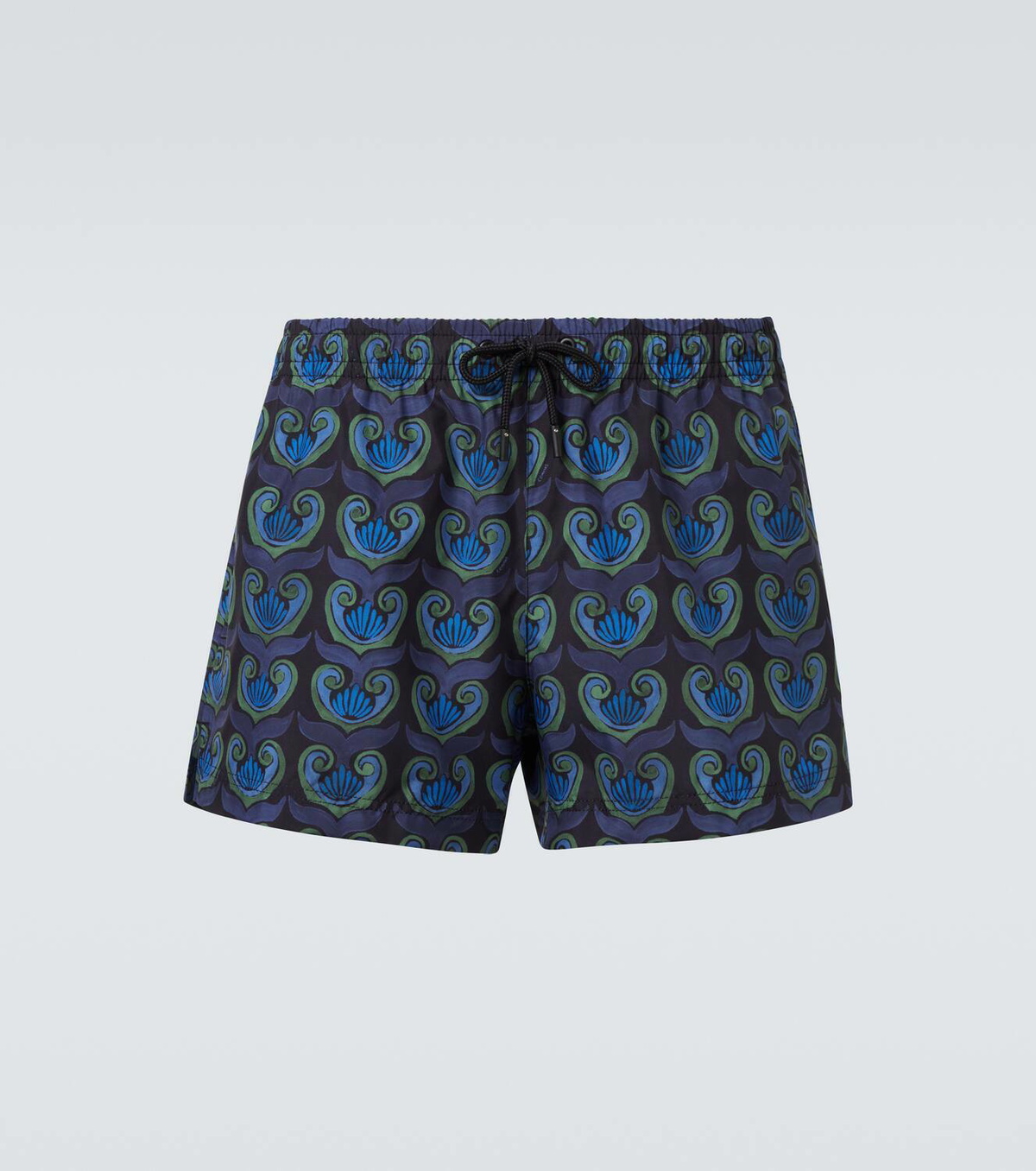 Commas Printed swim trunks