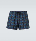 Commas Printed swim trunks