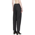 MM6 Maison Margiela Black Wool Drawstring Trousers