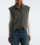 Isabel Marant Cable knit wool-blend sweater vest