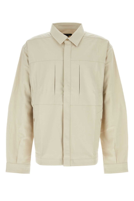 Photo: Entire Studios Sand Stretch Oxford Shirt