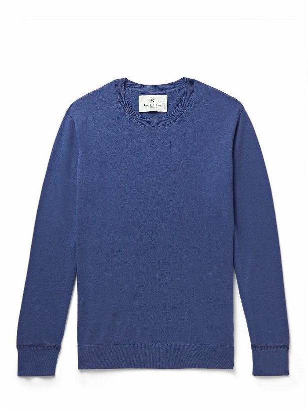 Photo: Etro - Cotton Sweater - Blue
