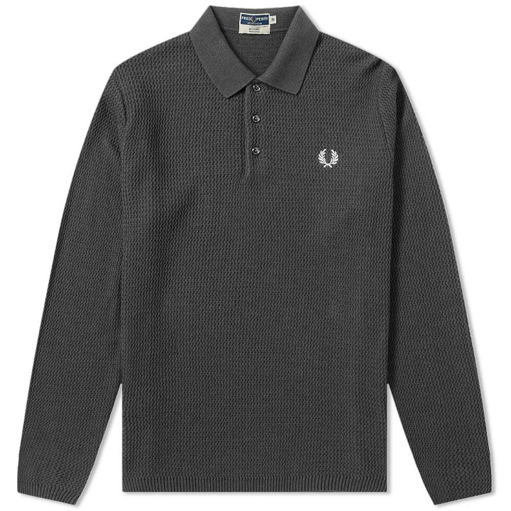 Photo: Fred Perry Long Sleeve Texture Knit Polo