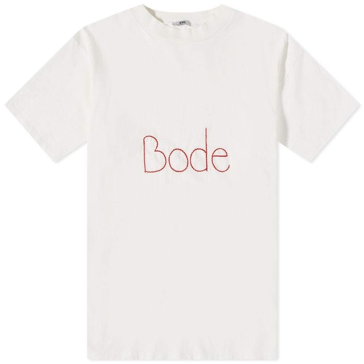 Photo: BODE Embroidered Logo Tee