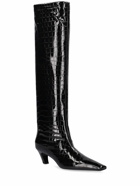 KHAITE 50mm Davis Patent Leather Tall Boots