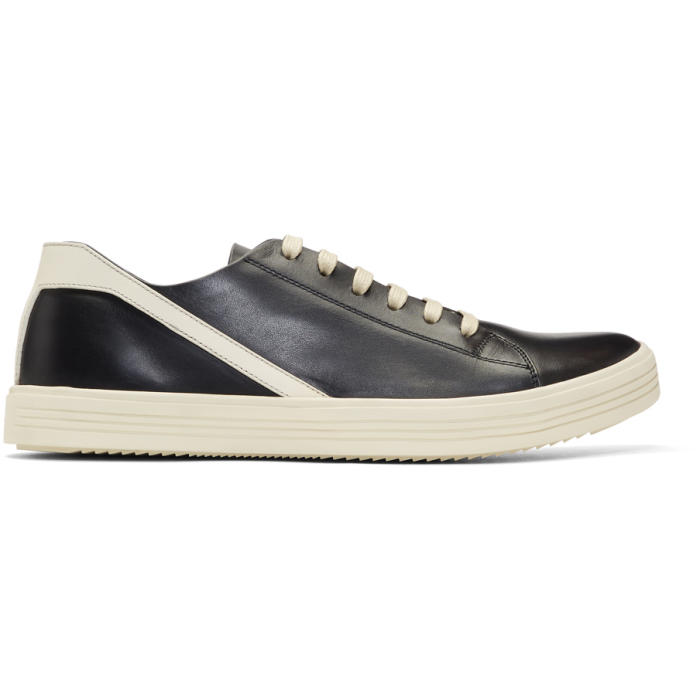 Photo: Rick Owens Black and Off-White Geothrasher Low Sneakers