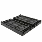 HAY Medium Square Recycled Colour Crate in Charcoal 