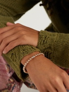 Sydney Evan - Gold and Silver Diamond Beaded Bracelet