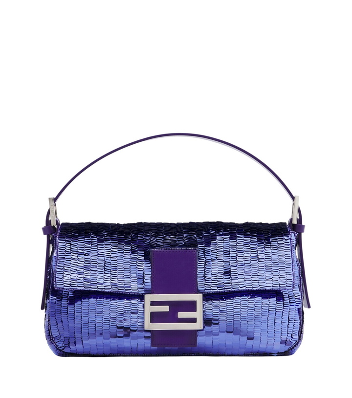 Photo: Fendi Baguette® 26424 Small sequined shoulder bag