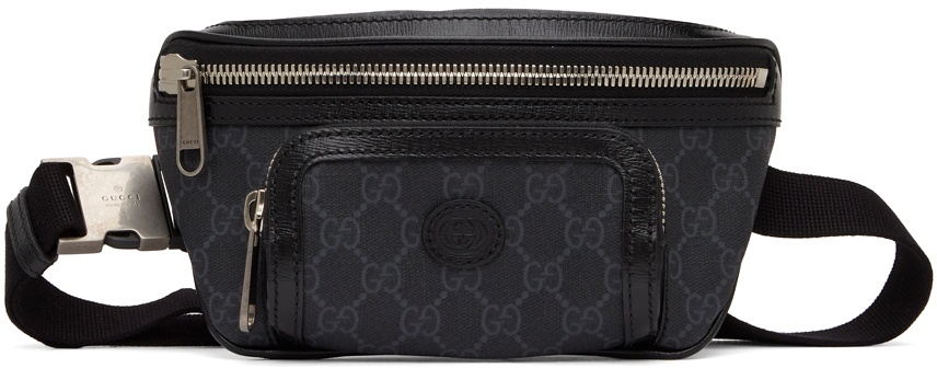 Gucci Black GG Supreme Web Belt Bag Multiple colors Cloth Cloth ref.972644  - Joli Closet