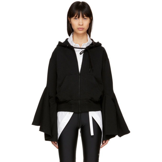 Photo: Facetasm Black Flared Sleeve Hoodie