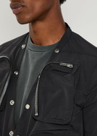 Rick Owens Padded Nylon Cargo Jacket Black
