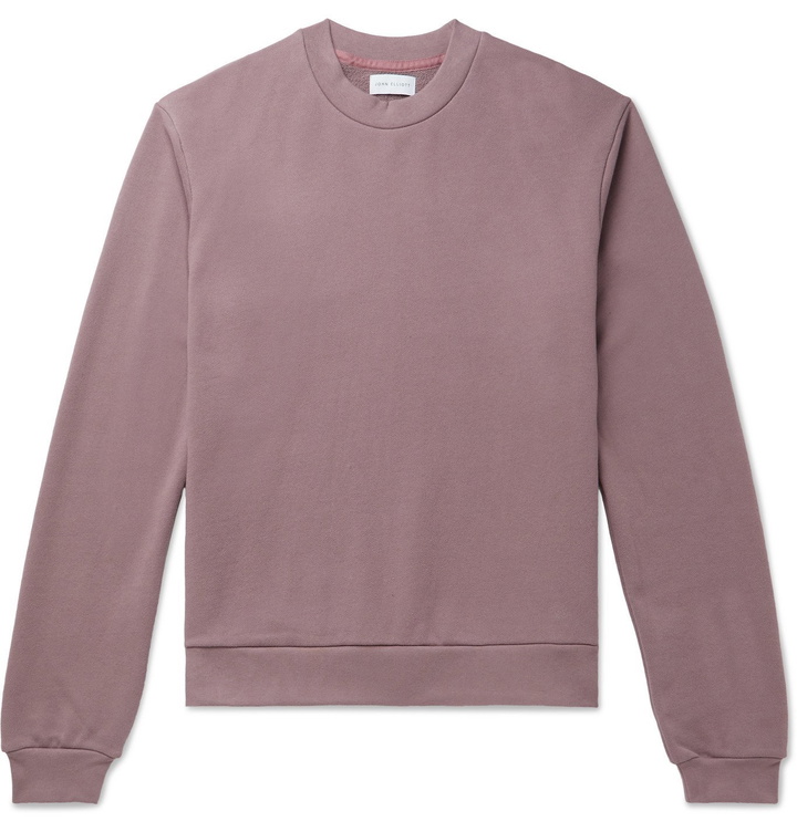 Photo: John Elliott - Loopback Cotton-Jersey Sweatshirt - Purple