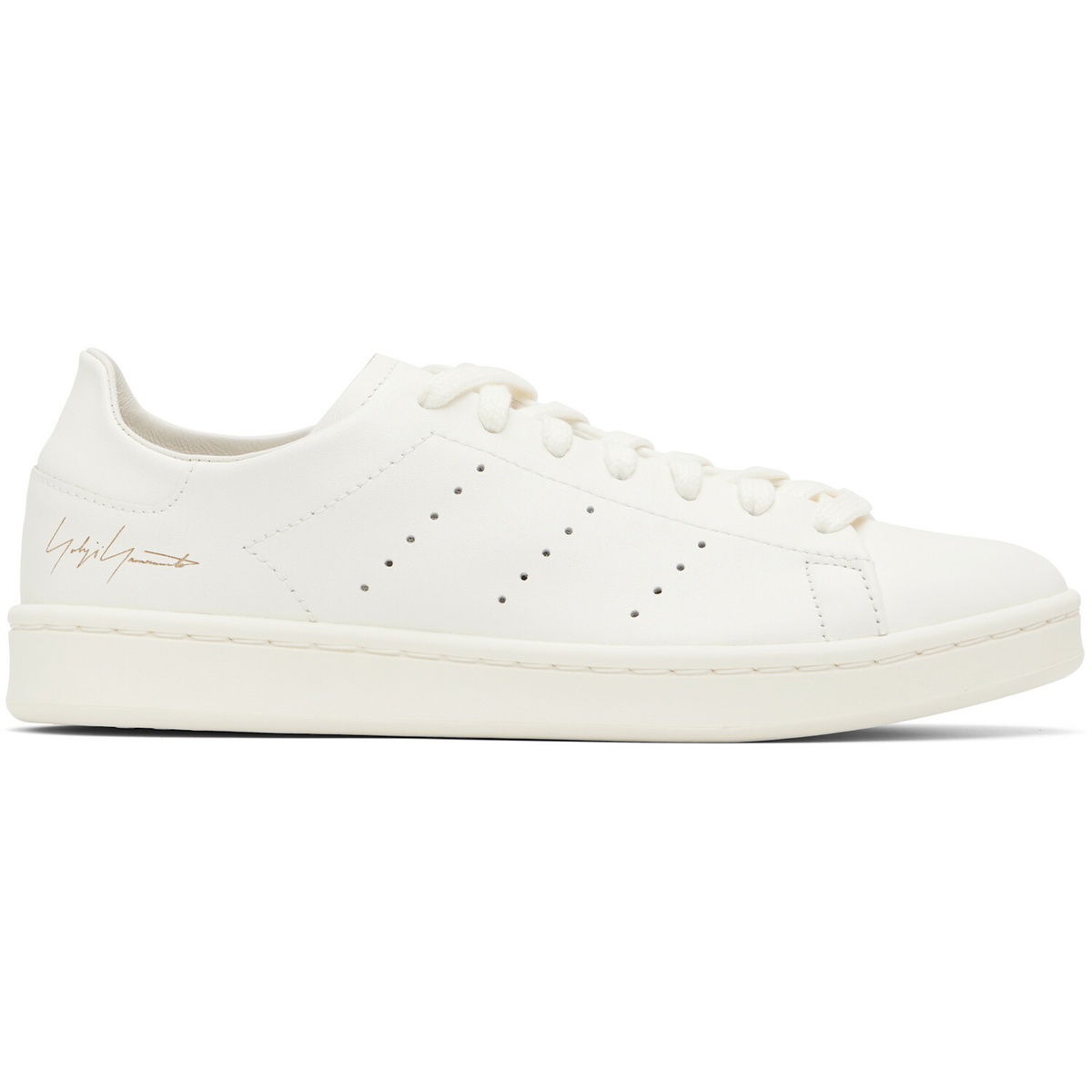 Y-3 White Diagonal Stan Smith Sneakers