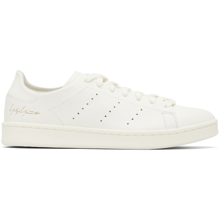 Photo: Y-3 White Diagonal Stan Smith Sneakers