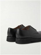 Grenson - Darryl Pebble-Grain Leather Derby Shoes - Black