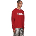 MSGM Red Turbo Sweatshirt