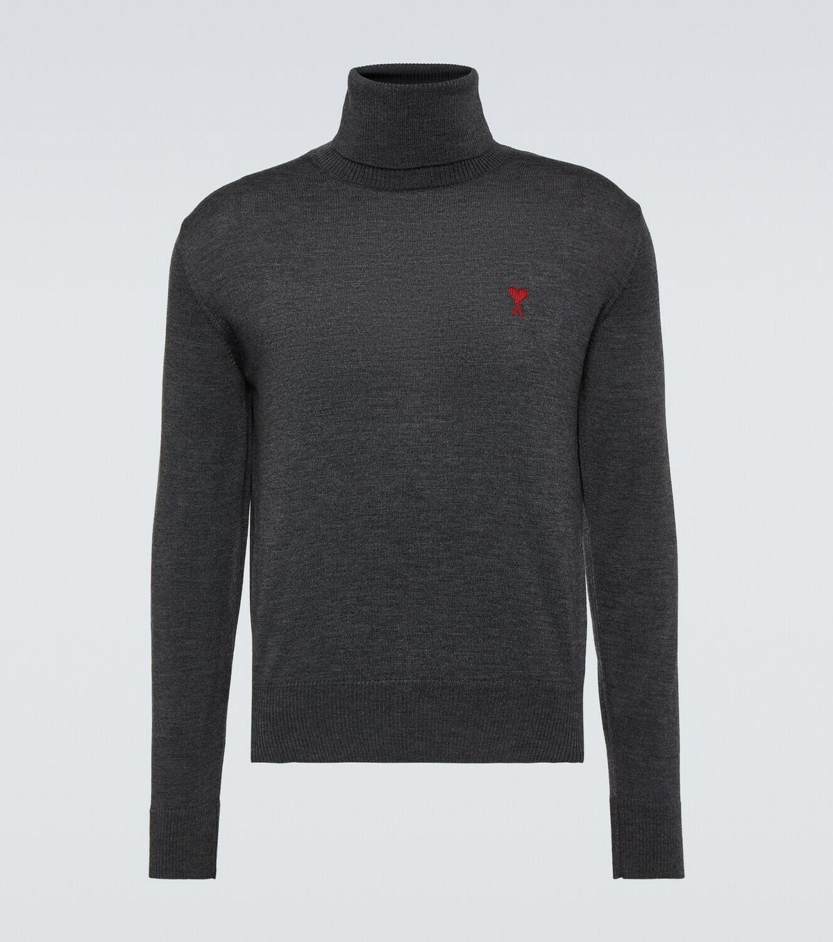 Ami Paris Ami de Cœur wool turtleneck sweater