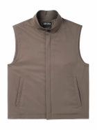 Zegna - Slim-Fit Shell Gilet - Brown