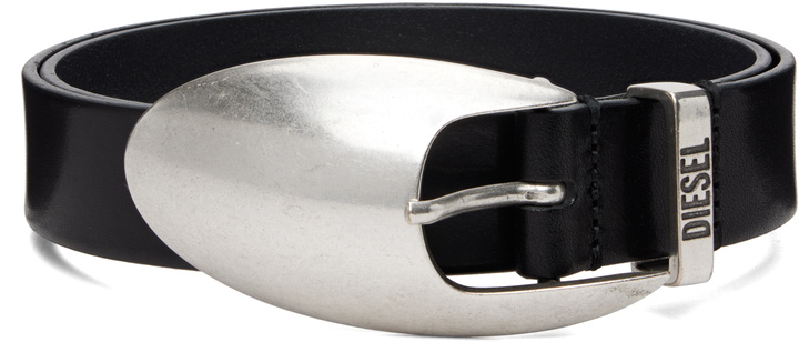 Photo: Diesel Black Sculptural Buckle Belt