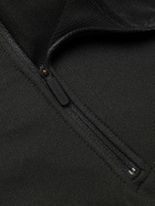 DISTRICT VISION - Logo-Print Stretch Recycled-Fleece Hoodie - Black