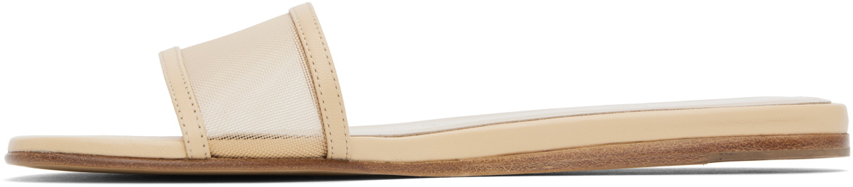 Le Monde Beryl Beige Mesh Pool Sandals