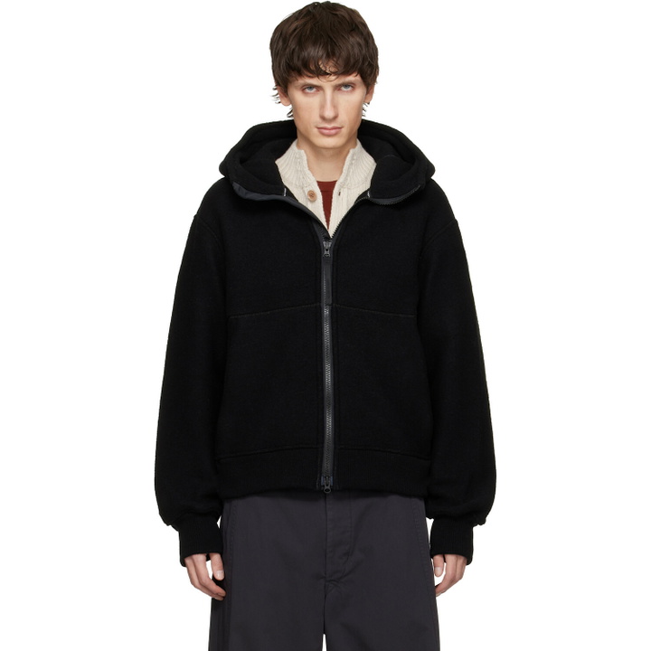 Photo: Canada Goose Black 'Black Label' Chilliwack Fleece Bomber Jacket